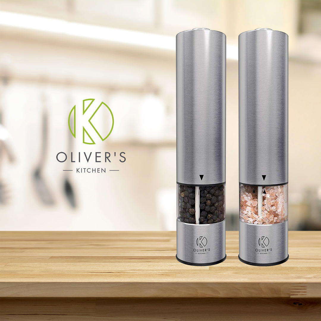 Electric Salt & Pepper Grinders by Oliver's Kitchen sold by Oliver's Kitchen