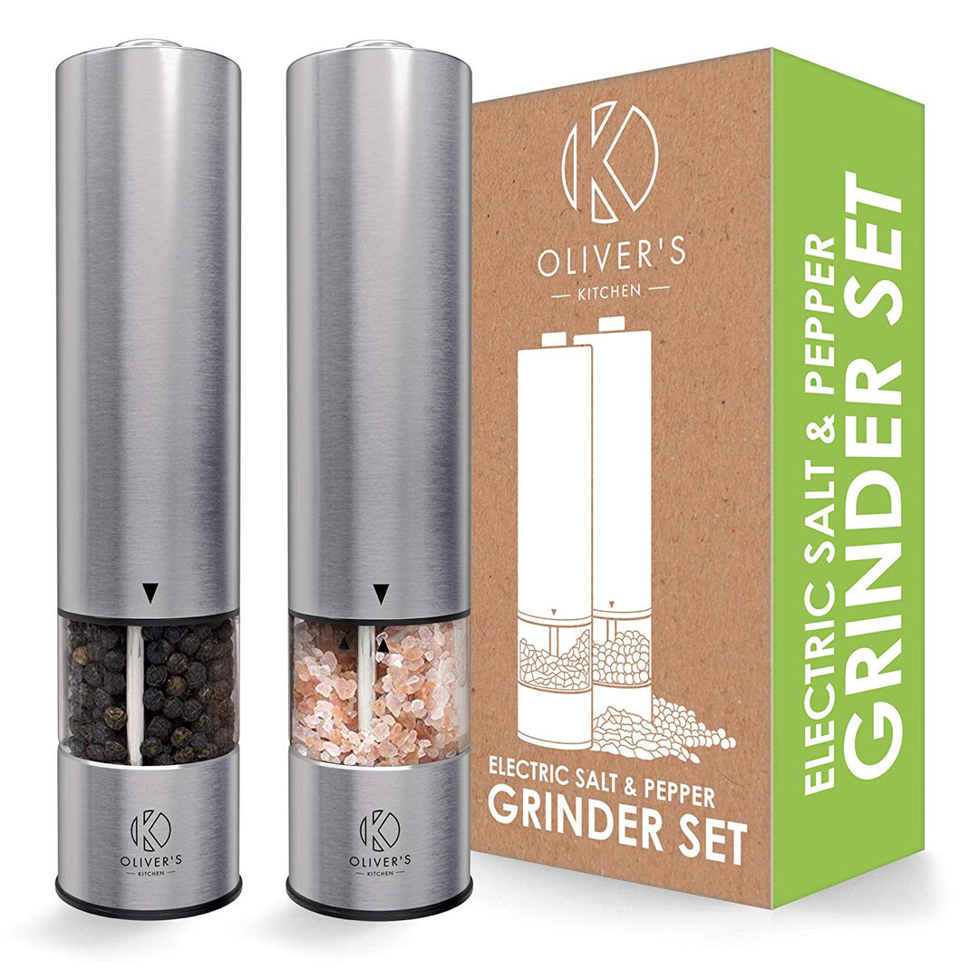 Electric Salt & Pepper Grinders by Oliver's Kitchen sold by Oliver's Kitchen