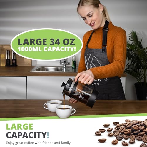 1 Litre French Press Coffee Maker
