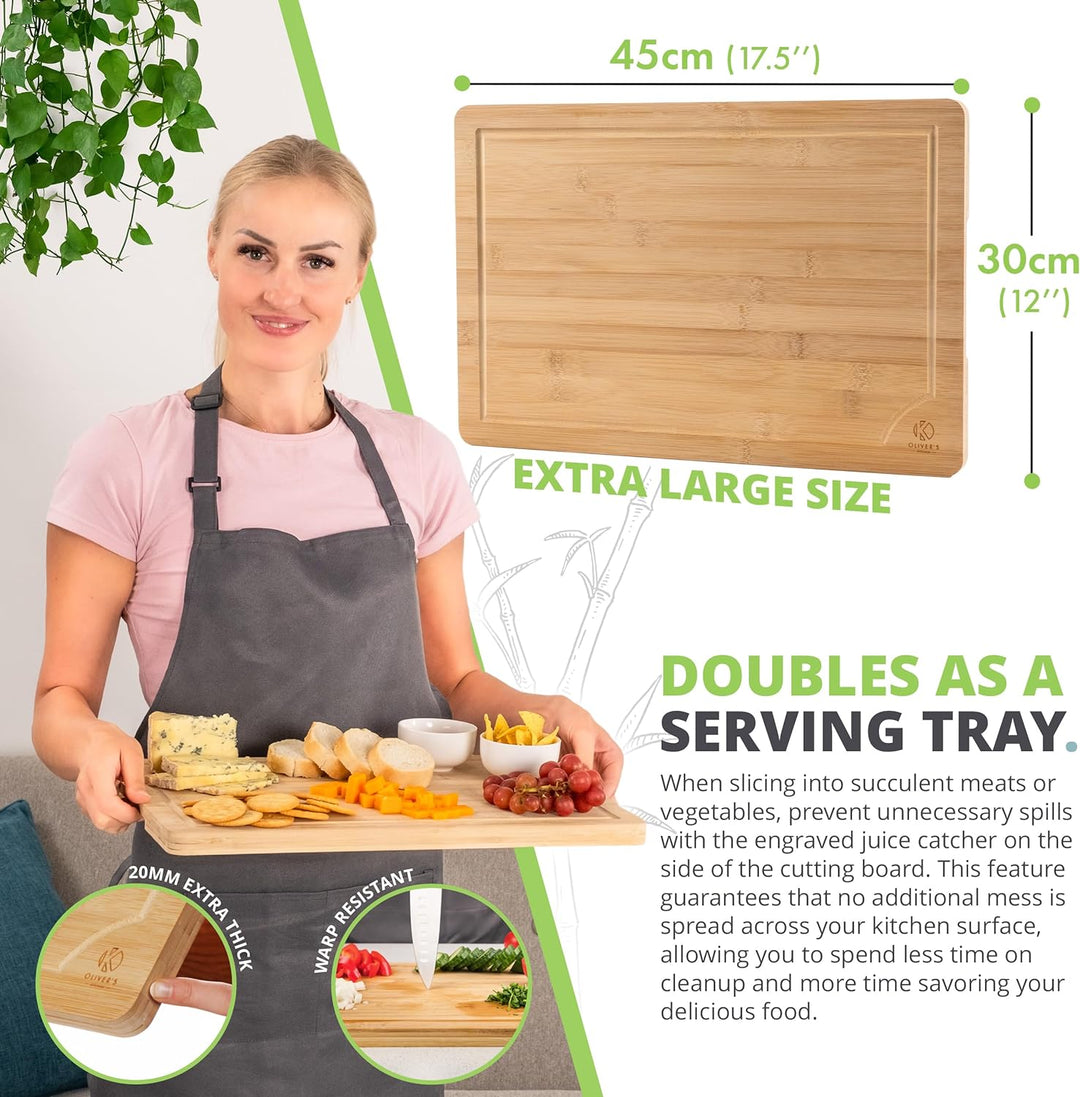  Large Bamboo Chopping Board by Oliver's Kitchen sold by Oliver's Kitchen 