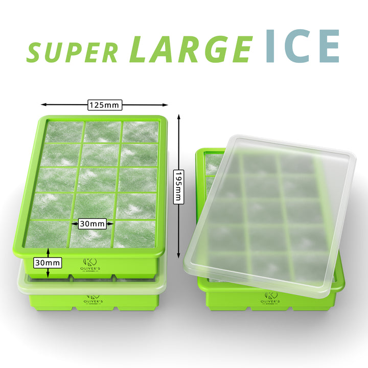  Stackable Cube Ice Tray Set by Oliver's Kitchen sold by Oliver's Kitchen 