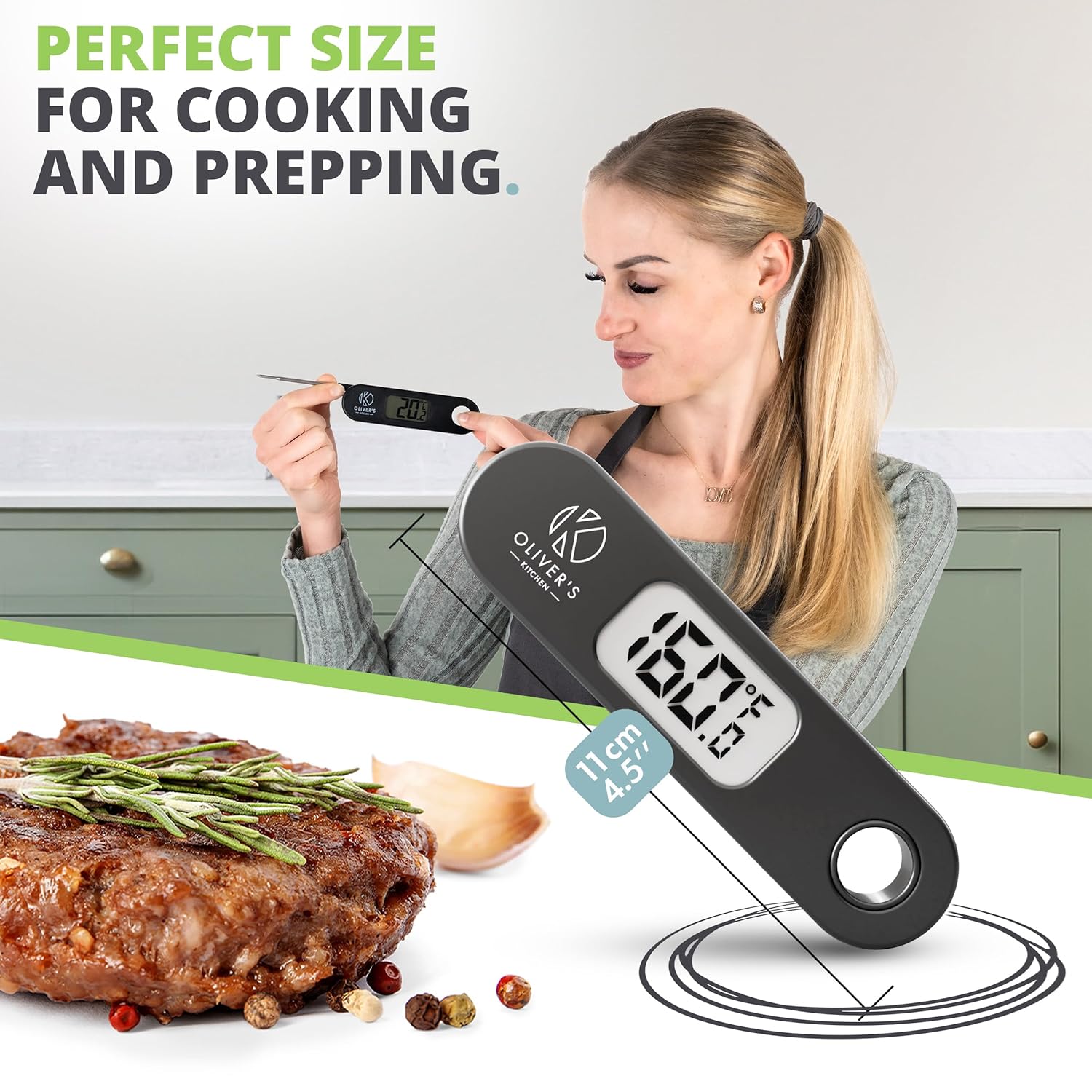 Meat Probe Digital Mini Meat Probe Thermometer | Oliver's Kitchen – Oliver's Kitchen