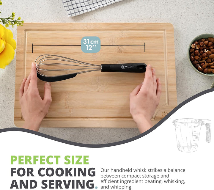 Balloon Baking Whisk with built-in Silicone Scraper