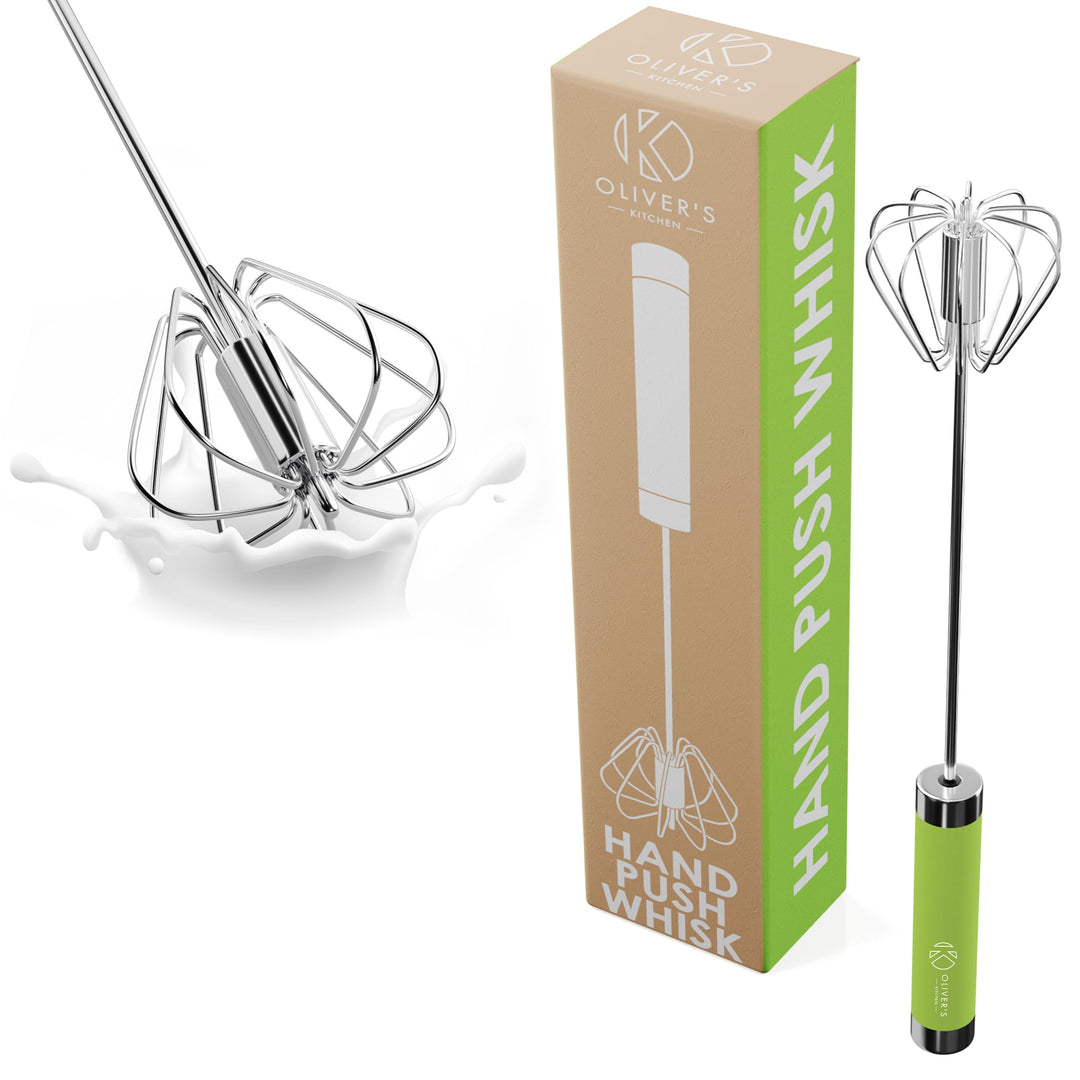 Push Spring Whisk Hand Push Whisk | Oliver's Kitchen – Oliver's Kitchen