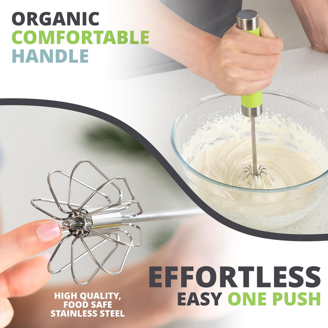 Push Spring Whisk Hand Push Whisk | Oliver's Kitchen – Oliver's Kitchen