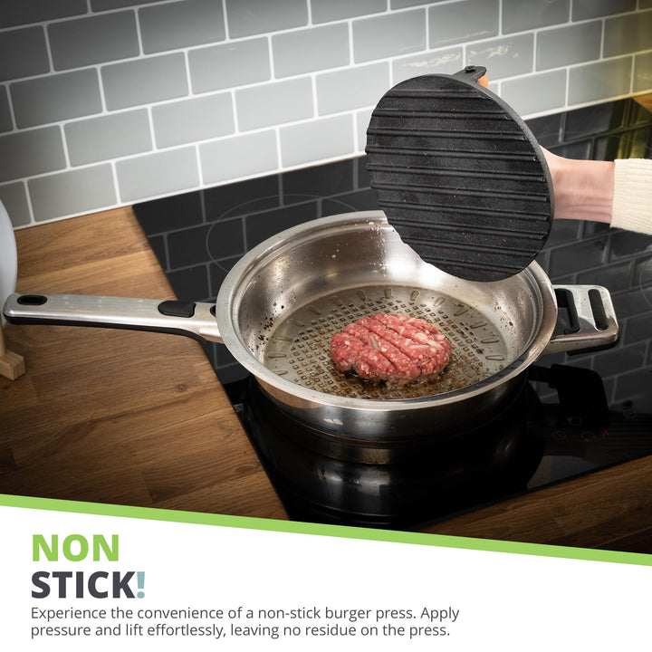  Cast Iron Burger Press Smasher by Oliver's Kitchen sold by Oliver's Kitchen 
