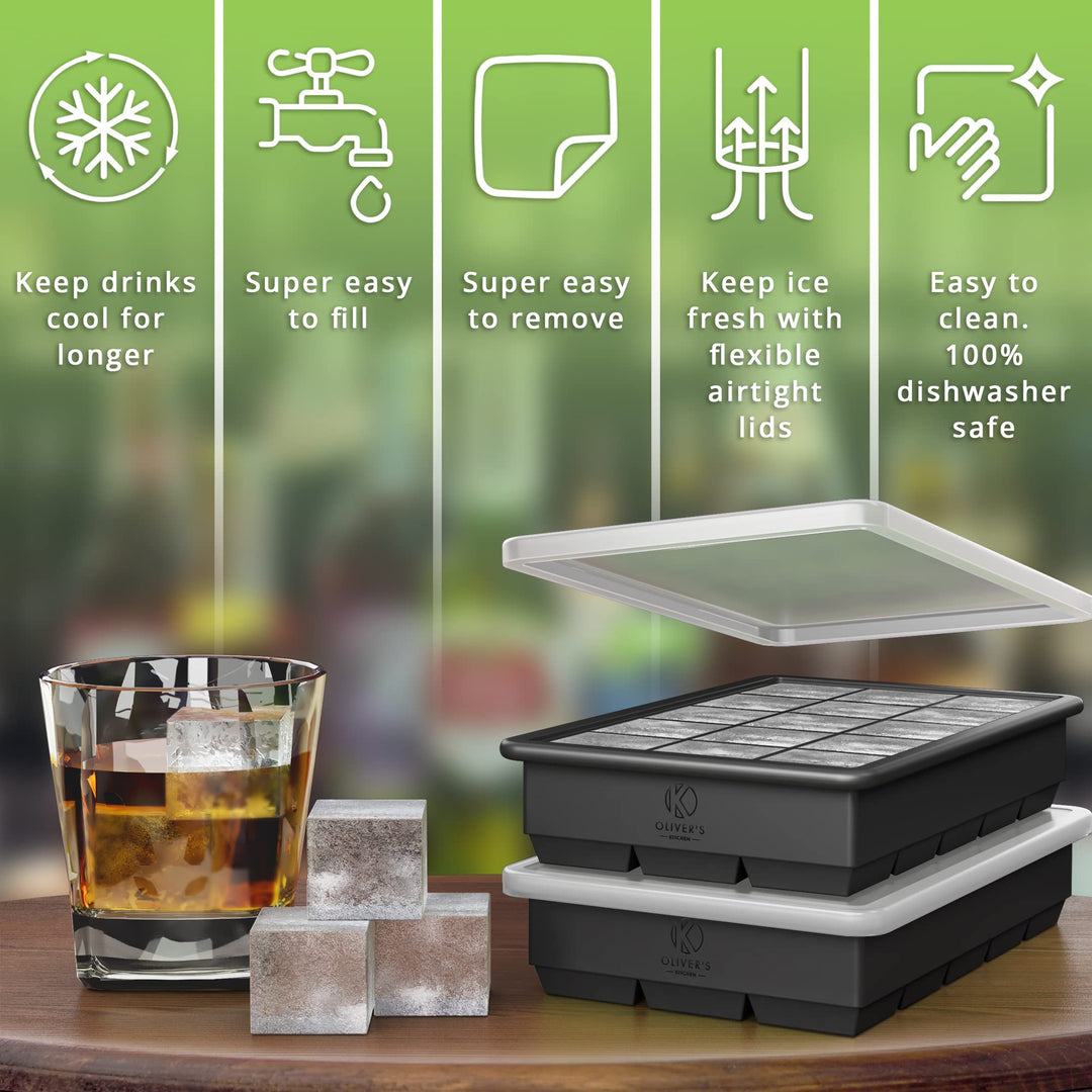  Stackable Cube Ice Tray Set by Oliver's Kitchen sold by Oliver's Kitchen 