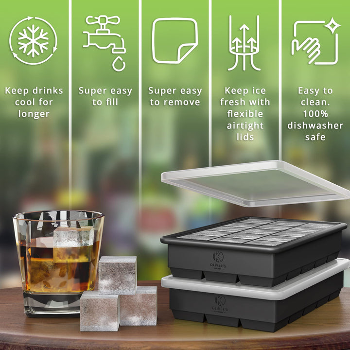  Stackable Cube Ice Tray Set by Oliver's Kitchen sold by Oliver's Kitchen 